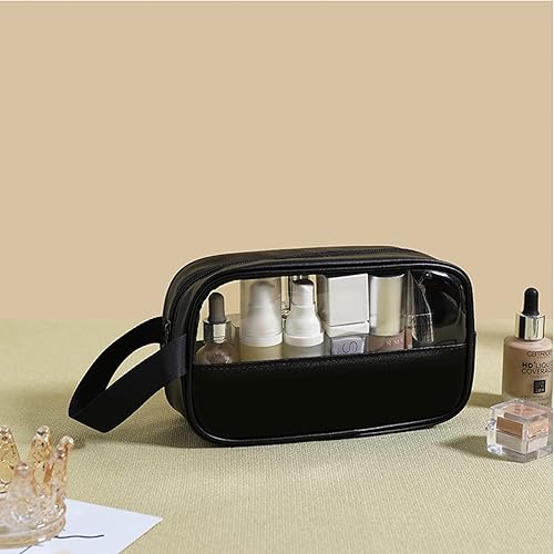 Miniatura 6 de GOLIKEE Paquete de 3 bolsas de maquillaje, bolsa de cosméticos de viaje con asa, bolsa de aseo impermeable, organizador portátil, bolsa de
