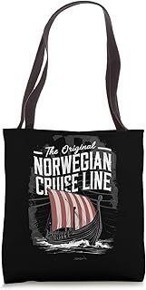 The Original Norwegian Cruise Line Viking Ship Tote Bag
