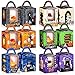 Qeeenar 60 Pieces Halloween Cupcake Boxes Halloween Individual Cupcake Carriers Boxes Halloween Party Boxes with Clear Window for Cupcake Candies Gifts Wrap Dessert Table Decoration (House Style)