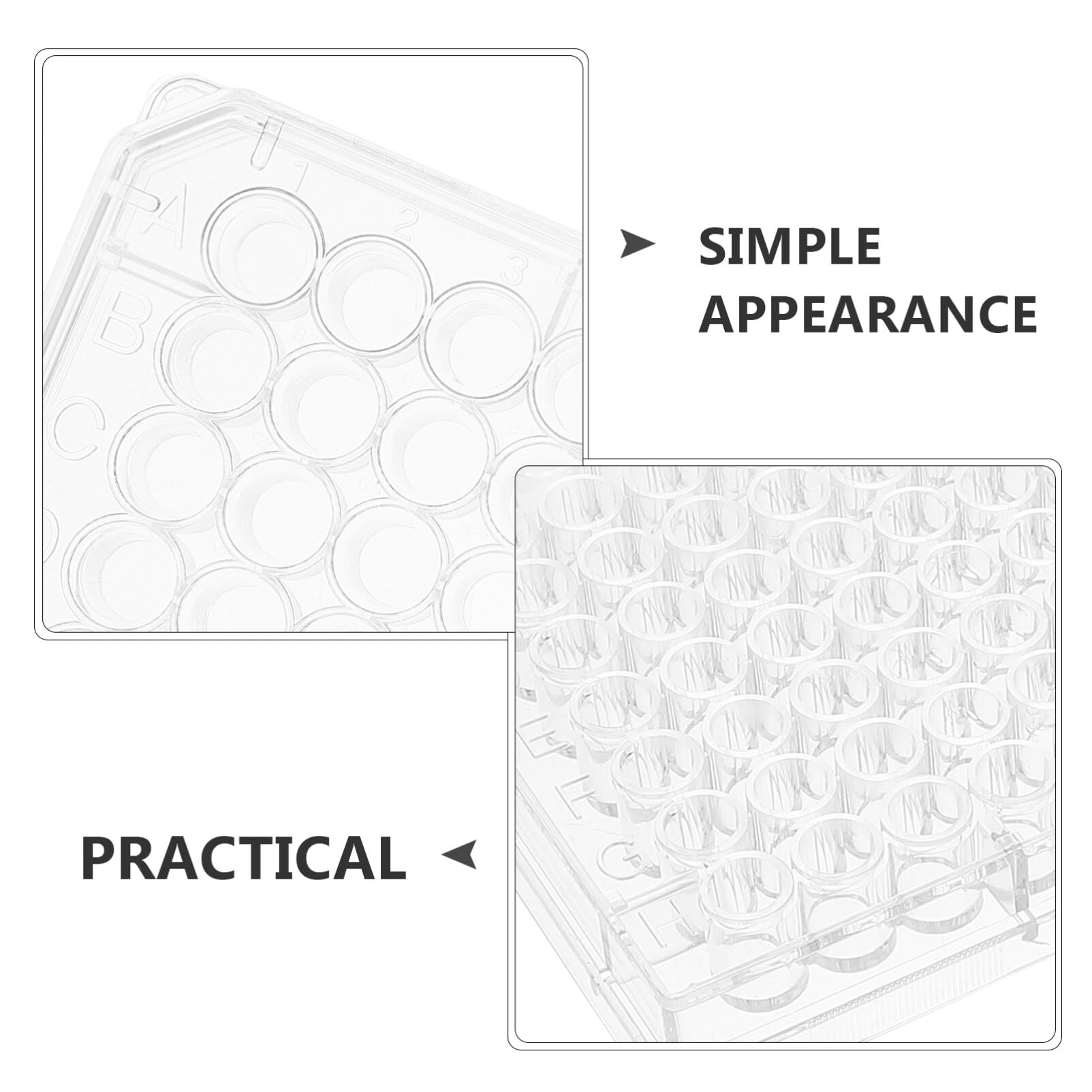 Amazon | Healvian 2個 プラスチック 培養 プレート 96 ウェル