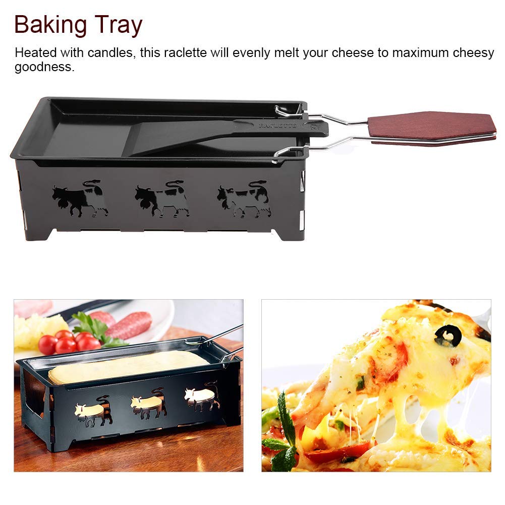 Portable Cheese Raclette - Candlelight Grilling Set -2