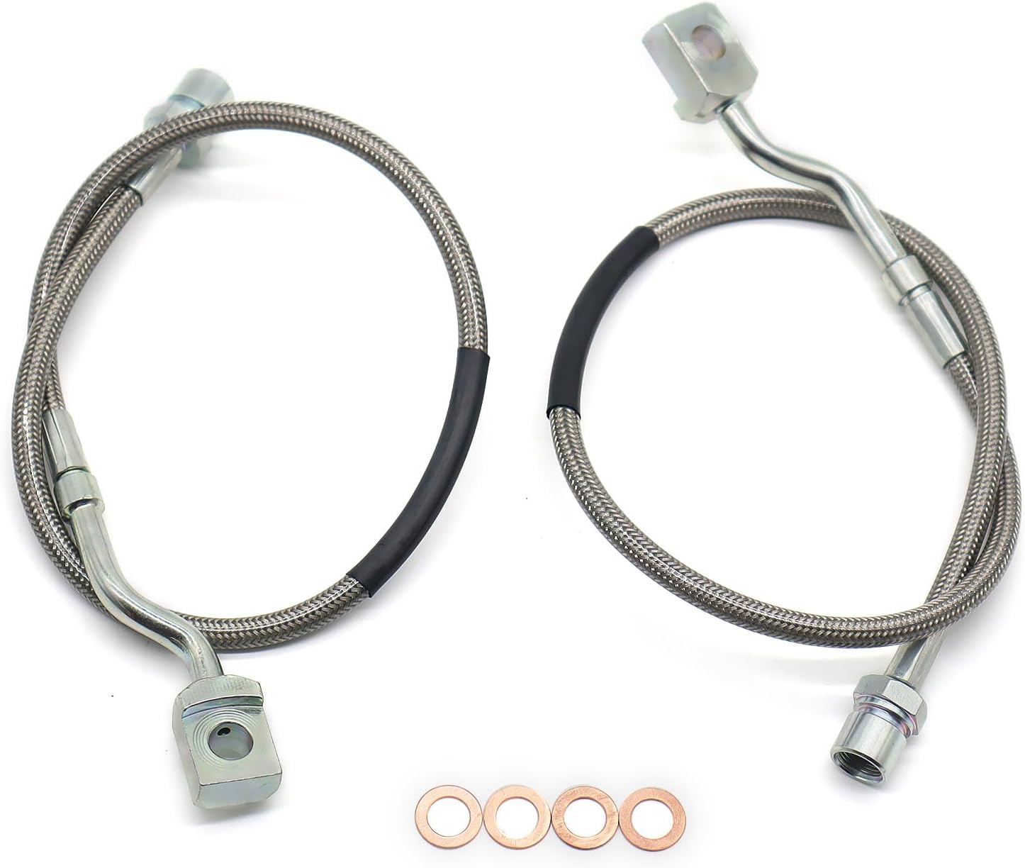 89370 Front Stainless Brake Lines For Chevy Silverado GMC Sierra 2007-2019 1500/2011-2019 2500/3500HD
