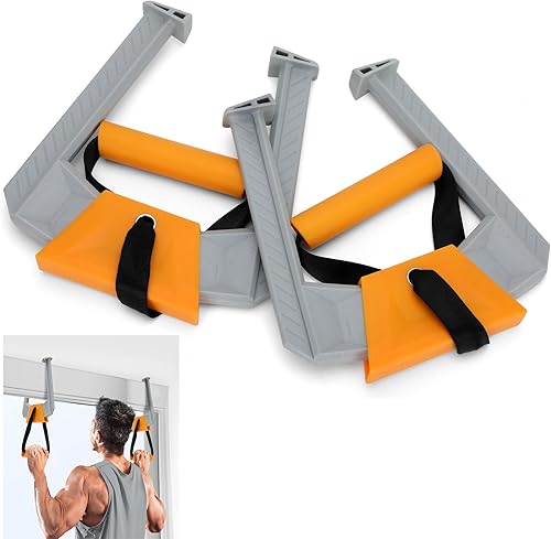 Barra de dominadas portátil para puerta, barra de dominadas de viaje, equipo de gimnasio en casa ajustable, diseño de doble mango para dominadas,