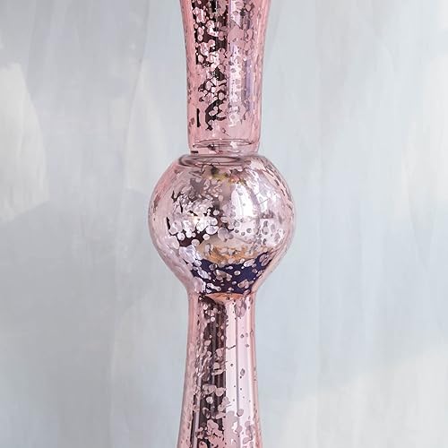 Miniatura 7 de Efavormart - Paquete de 2 jarrones de vidrio reversibles de mercurio champán de 24 pulgadas de alto para decoración de bodas