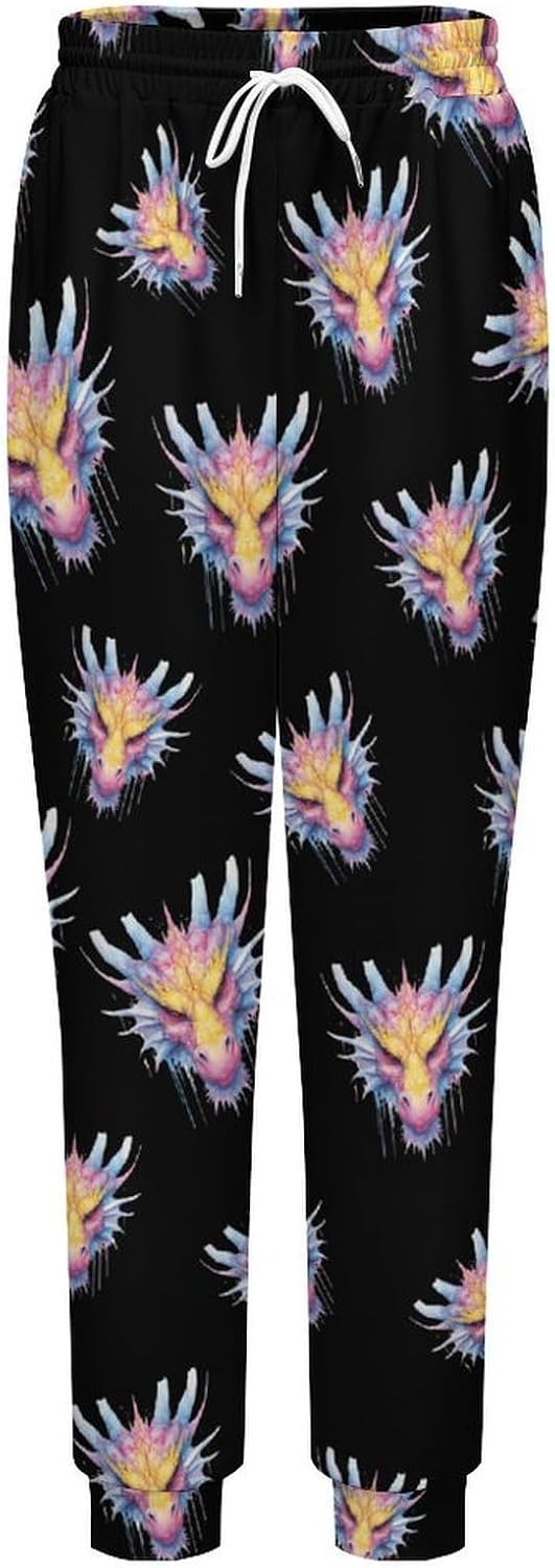 Colorful Dragon Casual Men's Sweatpants Lounge Pant 4X-Large