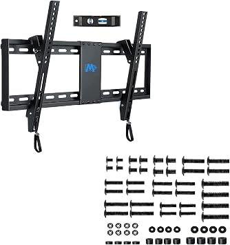 Mounting Dream TV Mounting Hardware with M4, M5, M6, M8 TV Mount Screws Kit and MD2268-LK Tilt TV Wall Mount for 37-75 inch TV, VESA 600x400mm,132 lbs