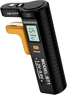 Household Battery Tester - Small Battery Testers - Portable Battery Testing Device with Digital Display,Battery Life Tester,Lightweight and General for Household Batteries
