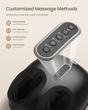 RENPHO Shiatsu Foot Massager with Heat & Remote, At-Home Foot Relaxation