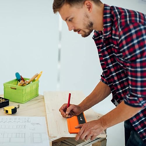 Miniatura 4 de Lionz Herramienta de forma y contorno de calibre de contorno, herramienta de perfil de calibre de 10 pulgadas con tornillos de bloqueo y ajuste para