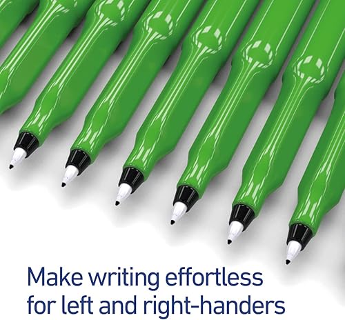 Vista 4 de Swäsh Komfigrip - Bolígrafos de escritura a mano, color negro, paquete de 12 (THW12BK)