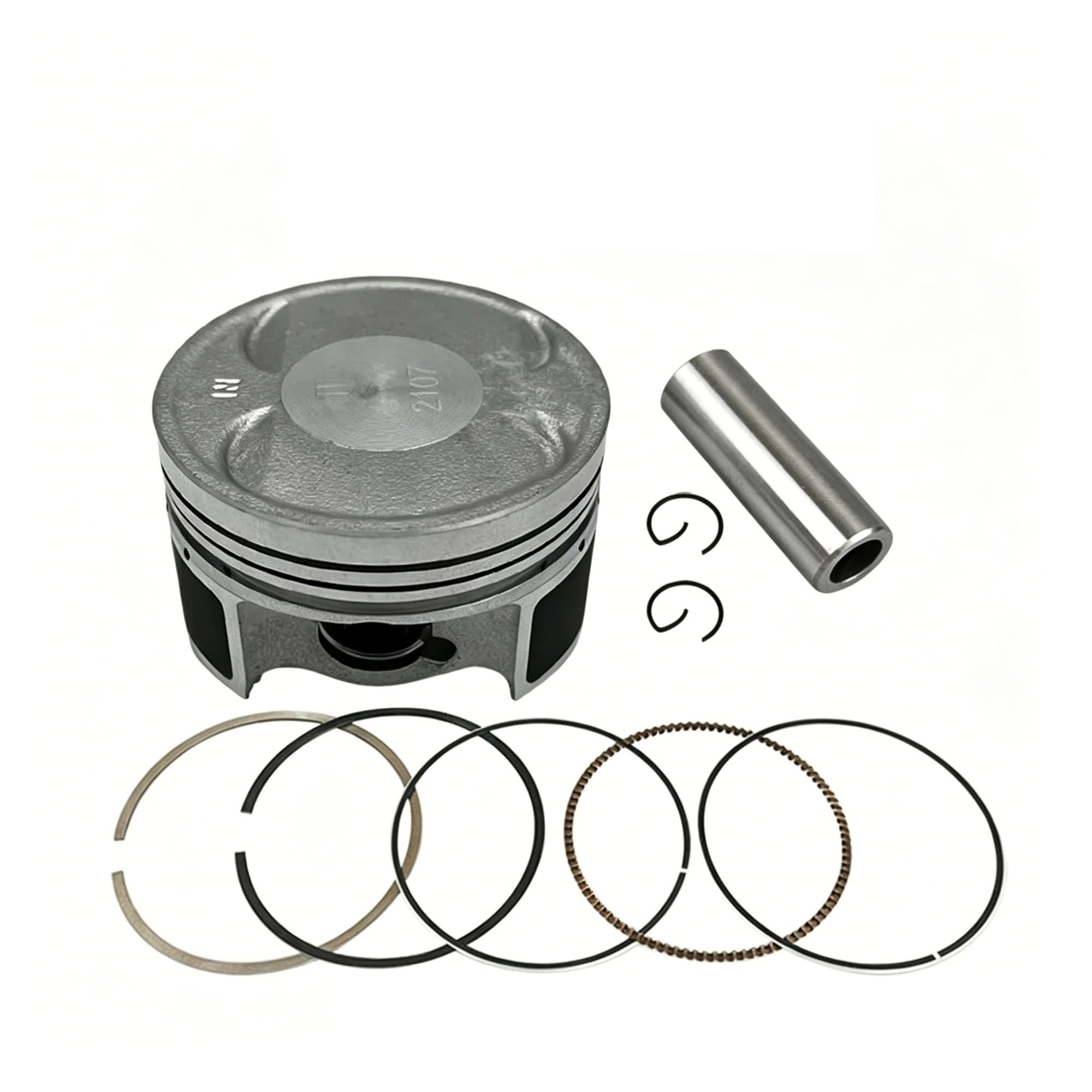 Fasce Elastiche Per Keeway Per RKF125 Per RKF125i Per EFI 125i 157MJ-2 Parti Motore Motociclo A 4 Valvole Kit Pistone 57 Mm (pin 14 Mm) Set Anelli Pistone