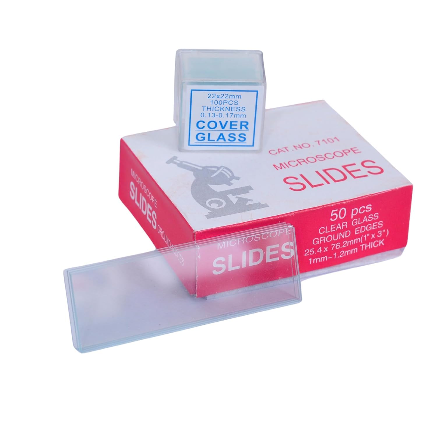 Microscope Glass Slides with Cover Slips | Pre-Cleaned Microscope Slides & Cover Glass for Biology, Histology, Laboratory, School, College, Research & Science Experiments-image-31