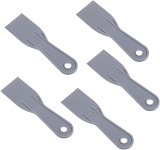 5 pcs Plastics Putty Knife 2 Inch Flexible Plastic Paint Scraper for Spackling Patching Plastic Scraper for Taping Drywall Spreading Painting Wall Scratching