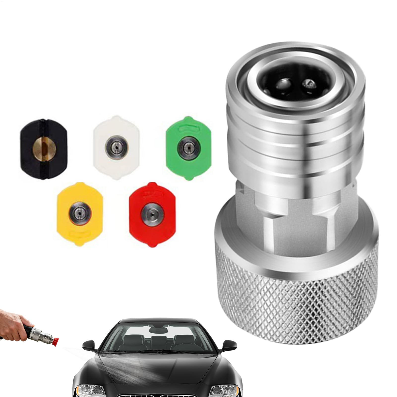 Adaptateur rapide nettoyeur haute pression pour stopper les fuites de tuyau et changer vos buses