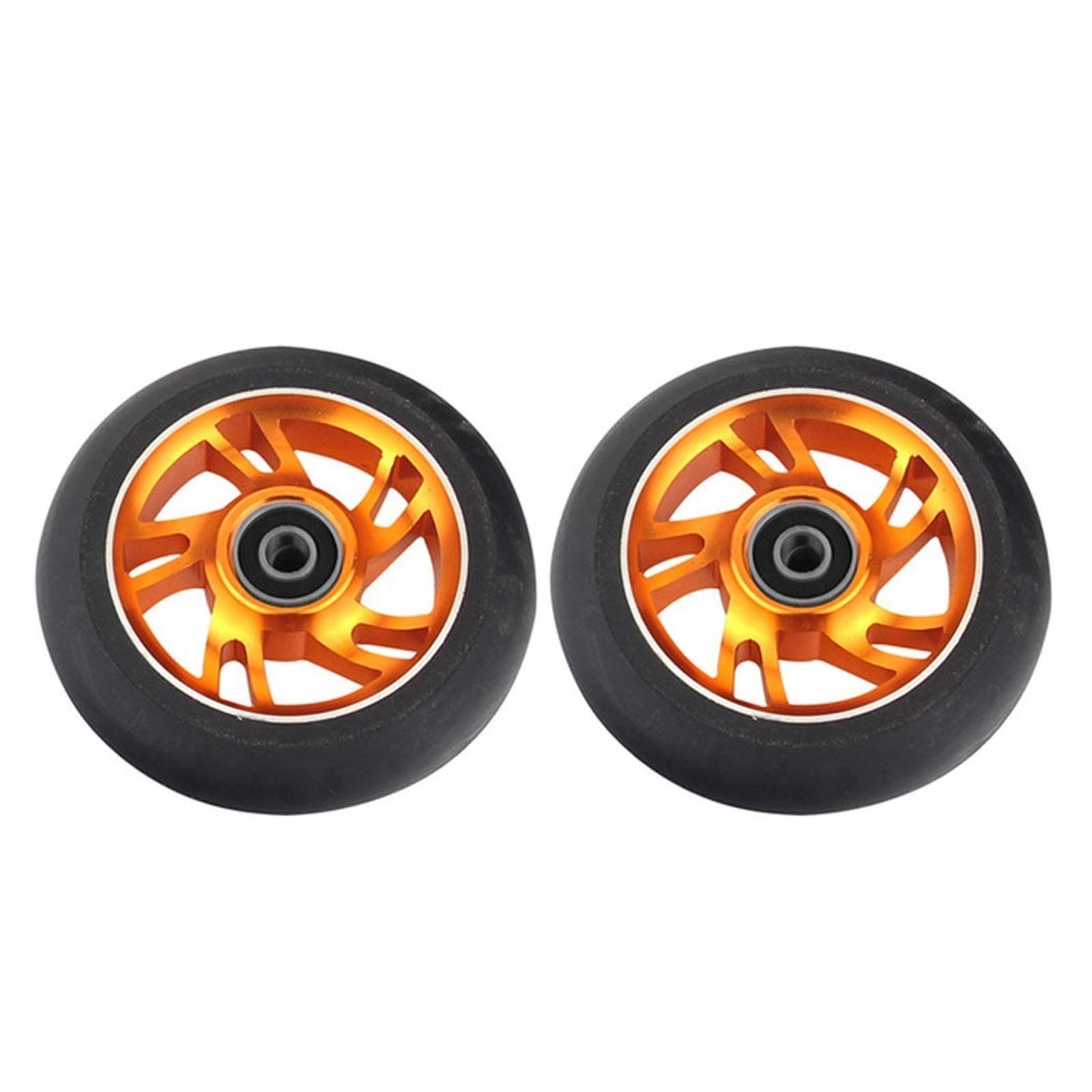 Générique Roue Trotinette Freestyle AntidéRapant 1pcs Scooter 100mm Roues à Haute résistance l'usure élastique Roulements Base de roulement Rouleaux Ski