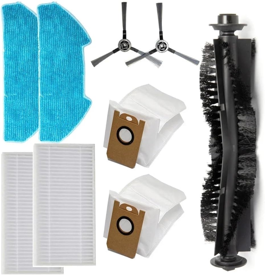 9pcs/set Replacement Kit For Redkey R10 Robot Vacuum Clearner for Parts Sweeper Accessories Filter Mop Cloth Dust Bag Side Brush commendable