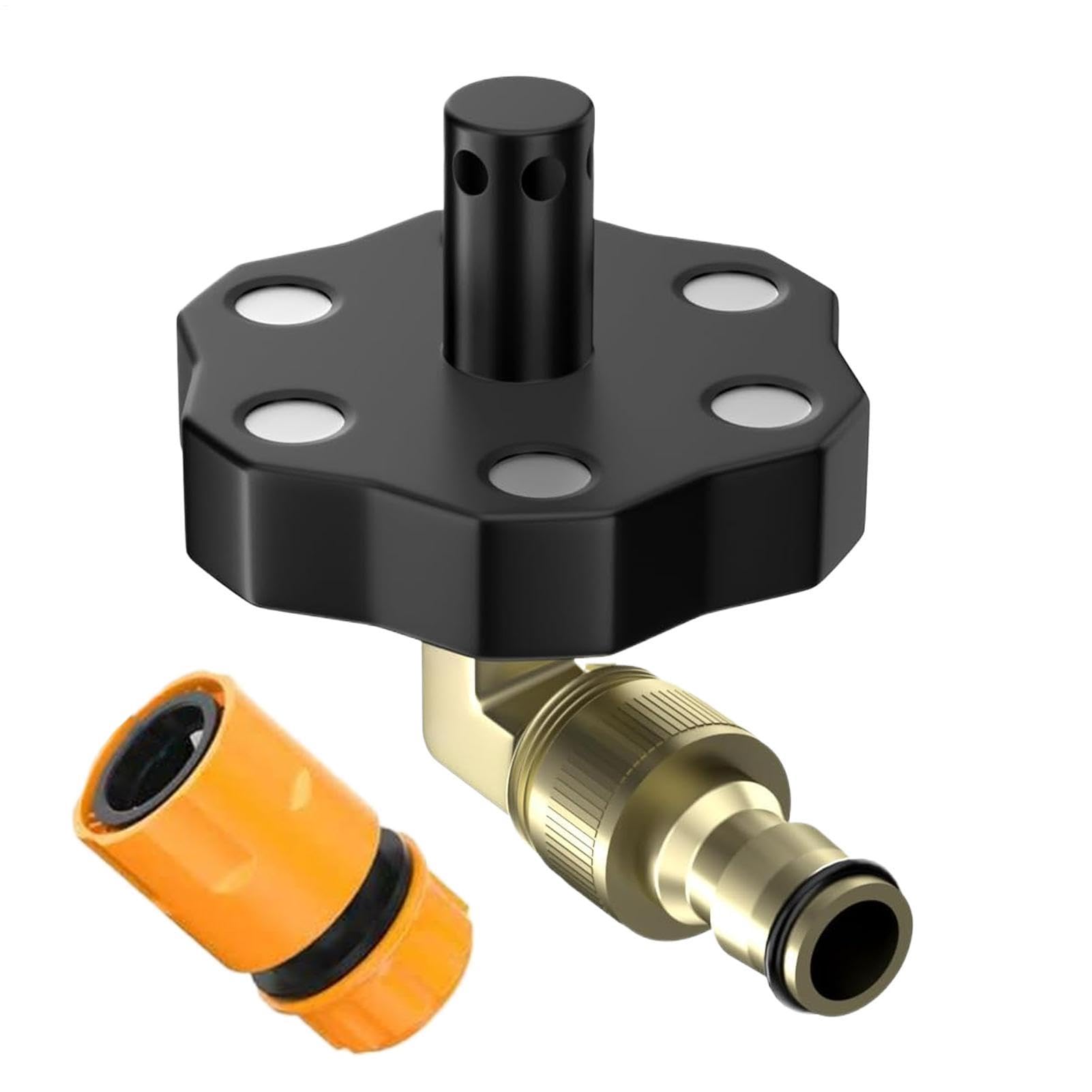 Chassis Flusher - Nettoyeur magnétique de dessous de caisse pour voitures - Kit de lavage de voiture et châssis - Berline, SUV, camping-car, atelier, garage, maison, raccord haute pression, acier