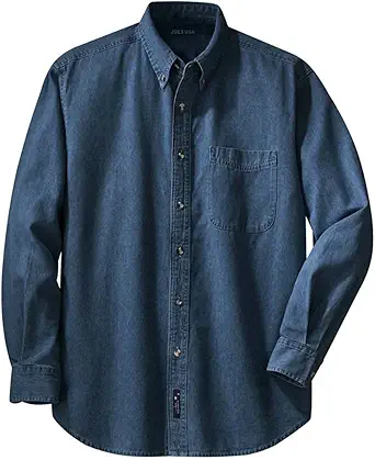 Joe's USA 6.5-Ounce Long Sleeve Denim Shirts
