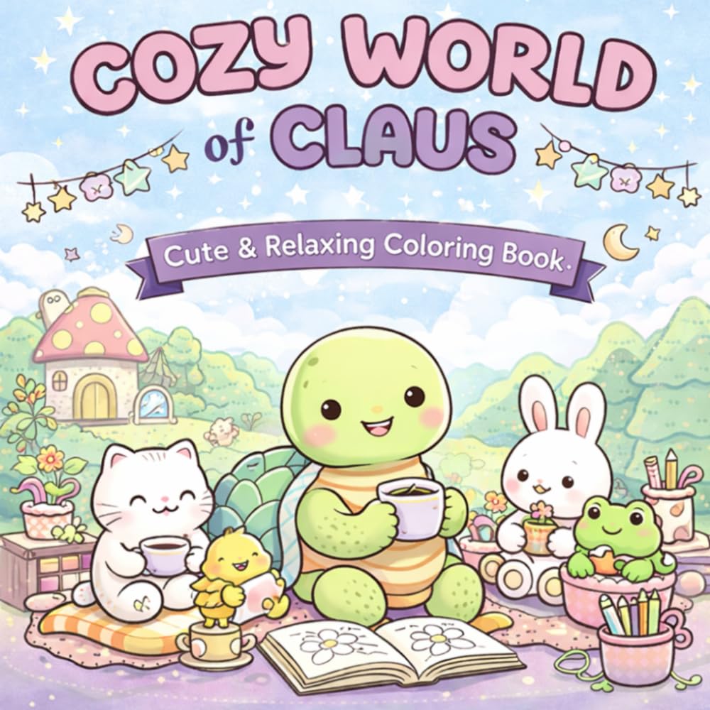 Cozy World of Claus: A Cozy Coloring Adventure with Friends