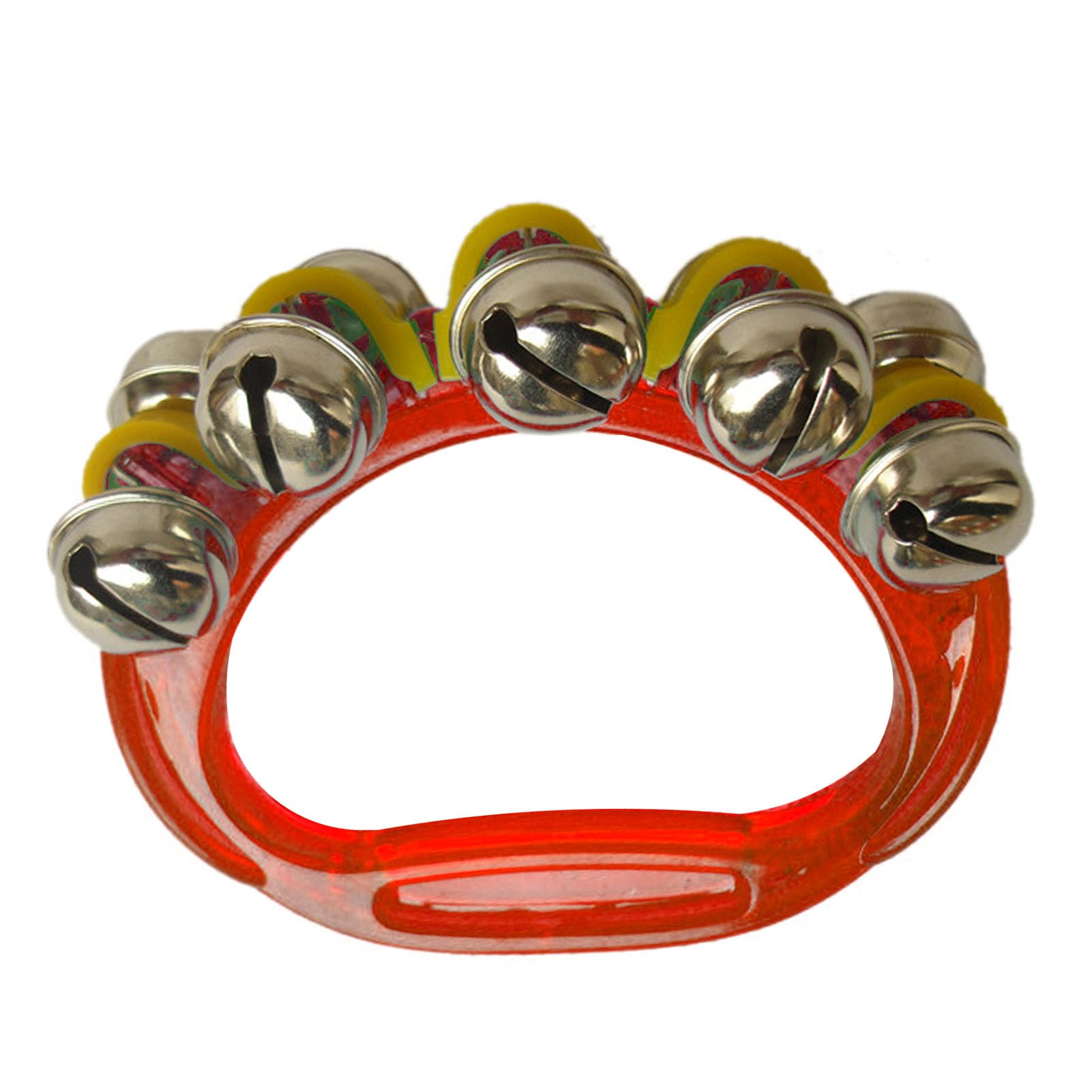 Band Wrist Bell Plastic Handbells for Kids with Crisp Sound Musical Percussion Instrument for Early Education Parent Child