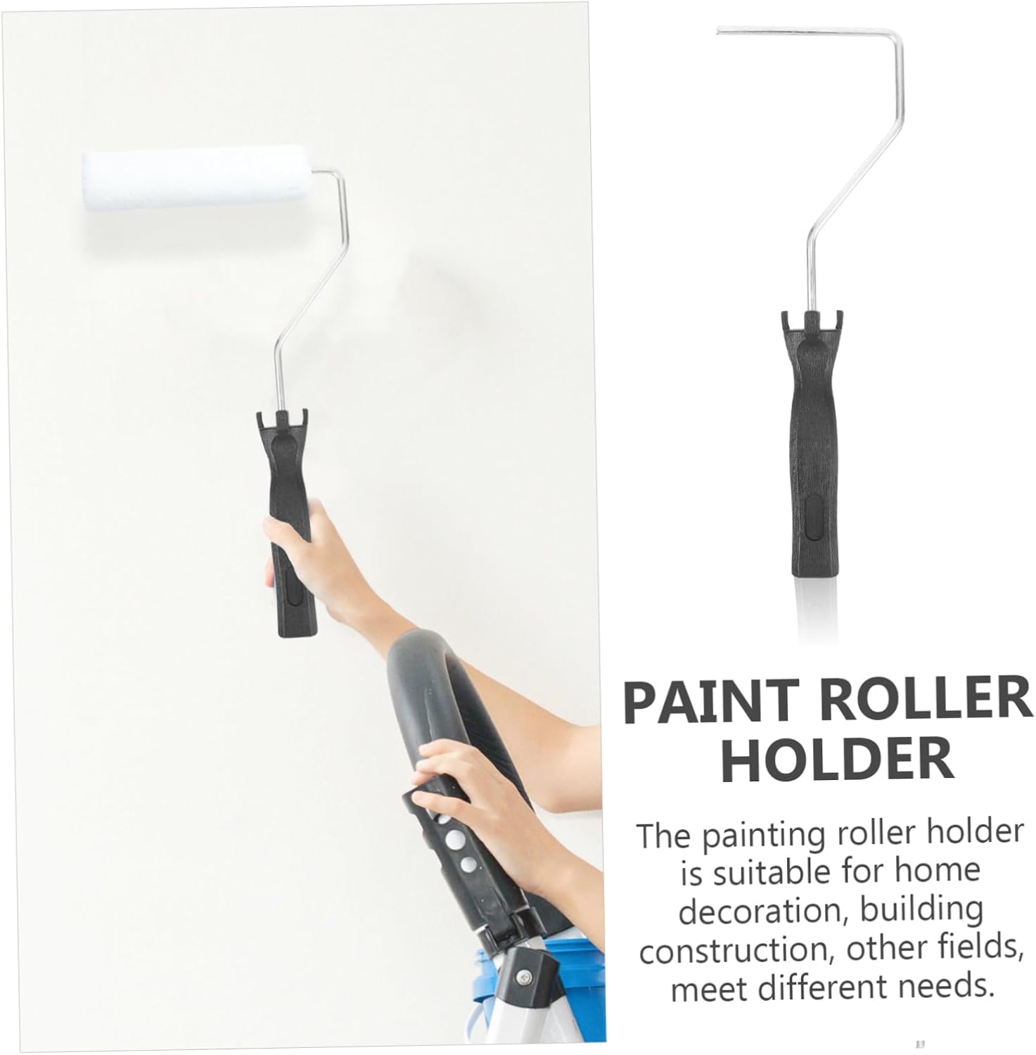 VILLCASE Paint Roller Holder Paint Roller Frame for Easy Wall Cabinet Furniture Painting Lightweight Ergonomic Design for Home Decoration