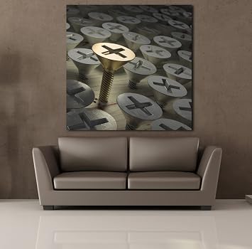 3 Boyutlu Vida Modeli Kanvas Tablo 130x130cm