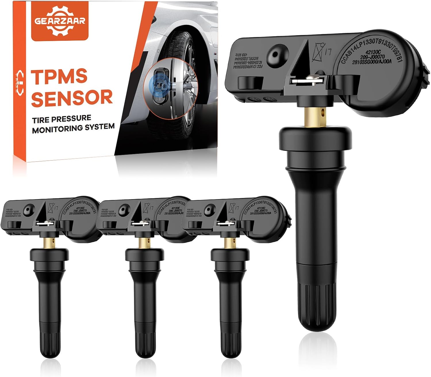 TPMS Sensor 315MHz Fit for Ford Lincoln Mercury Mazda 2009-2019 F150 F250 F350 Super Duty Escape Focus Explorer Tire Pressure Sensors 9L3Z1A189A DE8T1A180A, 9L3Z-1A-189-A 4 PCS