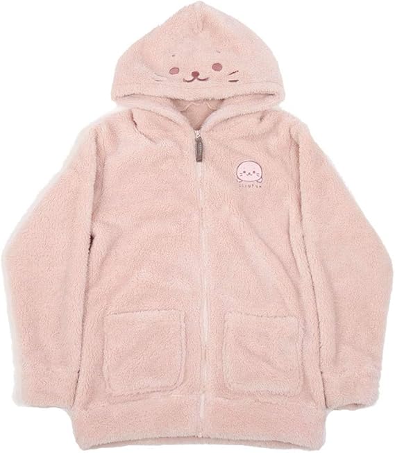 Amazon しろたん しろもこ パーカー 店舗限定カラー ピンクベージュ ユニセックス メンズ レディース S M L Xl 長袖 あったか ふわふわ もこもこ ボアフリース ルームウェア マザーガーデン M サイズ トレーナー パーカー 通販