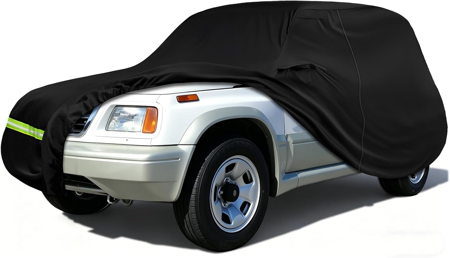 Car Cover Compatible with 1989-1997 Geo Tracker/Suzuki Sidekick/GMC Tracker/Chevy Vitara, Waterproof Outdoor Storage Full Car Coverage, Custom Fit All-Weather Protector