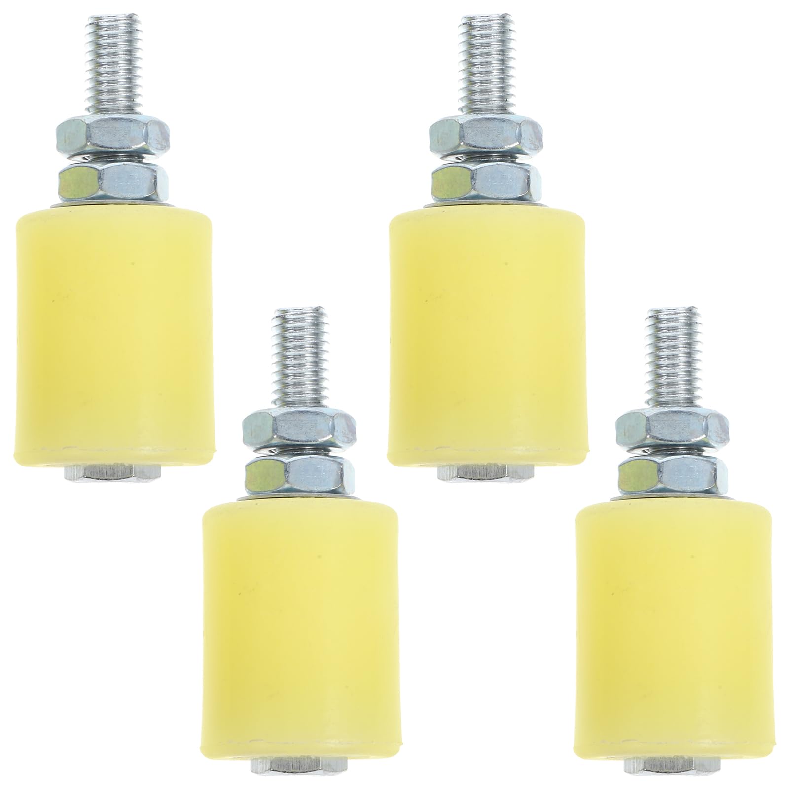 Housoutil Rueda de puerta deslizante de nylon guijarro para puerta eléctrica bloque de polea silenciador antioxidante 4 piezas para puertas de garaje y rieles