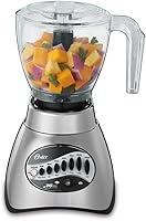 Vista 3 de Oster Classic Series - Licuadora de 16 velocidades con picadora de alimentos y frasco de vidrio de 5 tazas, licuadora de cocina para encimera