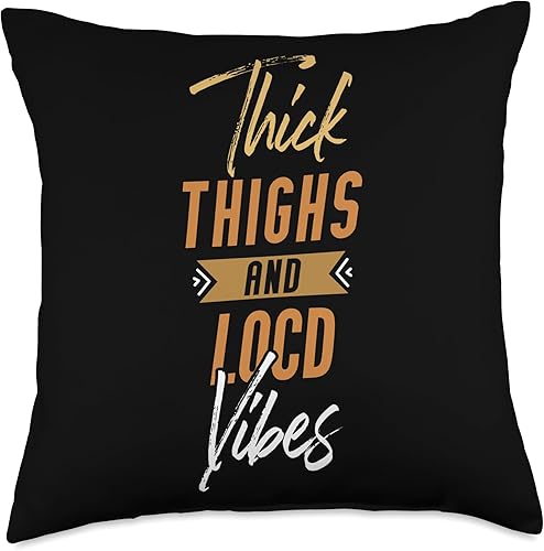 Locs Afro Dreadlocks Love Natural Beauty Hair Locd Thick Thighs Loc'd Vibes Afro Hair - Almohada africana americana, 18 x 18 pulgadas, multicolor