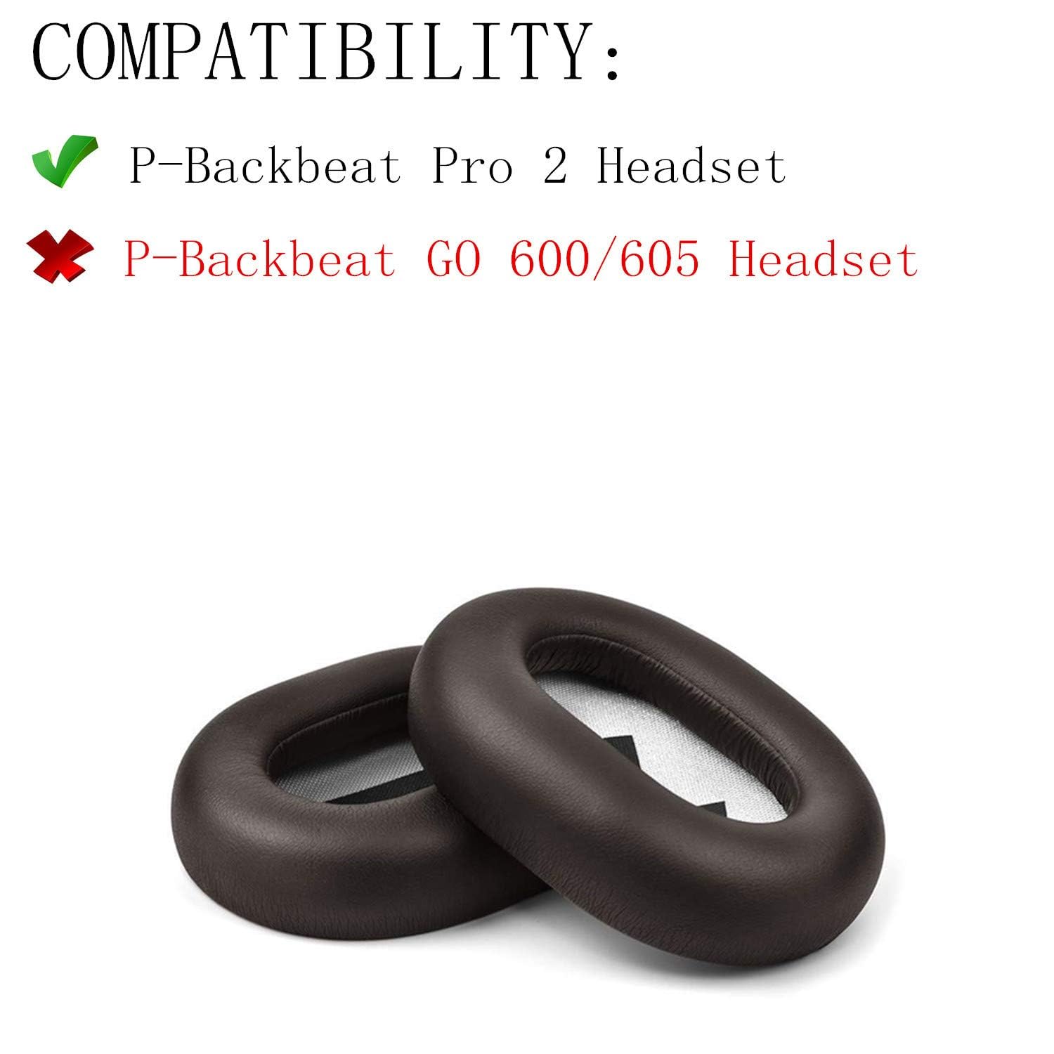 YunYiYi Ear Cushion Ear Pads Memory Foam Compatible with Plantronics Voyager 8200 UC Backbeat Pro 2 Headphones