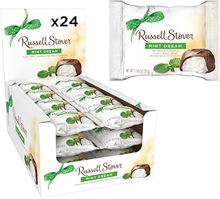 Russell Stover Milk Chocolate Mint Dream, 1.125 oz - Pack of 24 - Mint C...