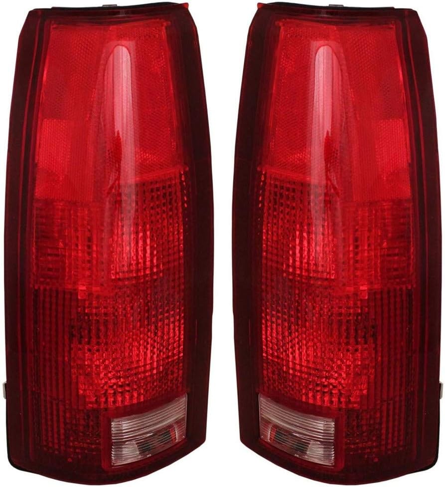 CarLights360: For GMC K2500 Tail Light Assembly 1988-2000 Passenger Side | w/Bulbs | DOT Certified | GM2801104 | 5977868