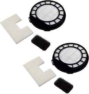 HQRP 2-pack Filter Kit for Vax Power VX C87 C88 C87-PVX-P, C87-VC-B, C87-T2-P, C88-T2-S, V2000C C86-VC-B, C86-VC-BP Vacuum Cleaners, Type 69 Replacement