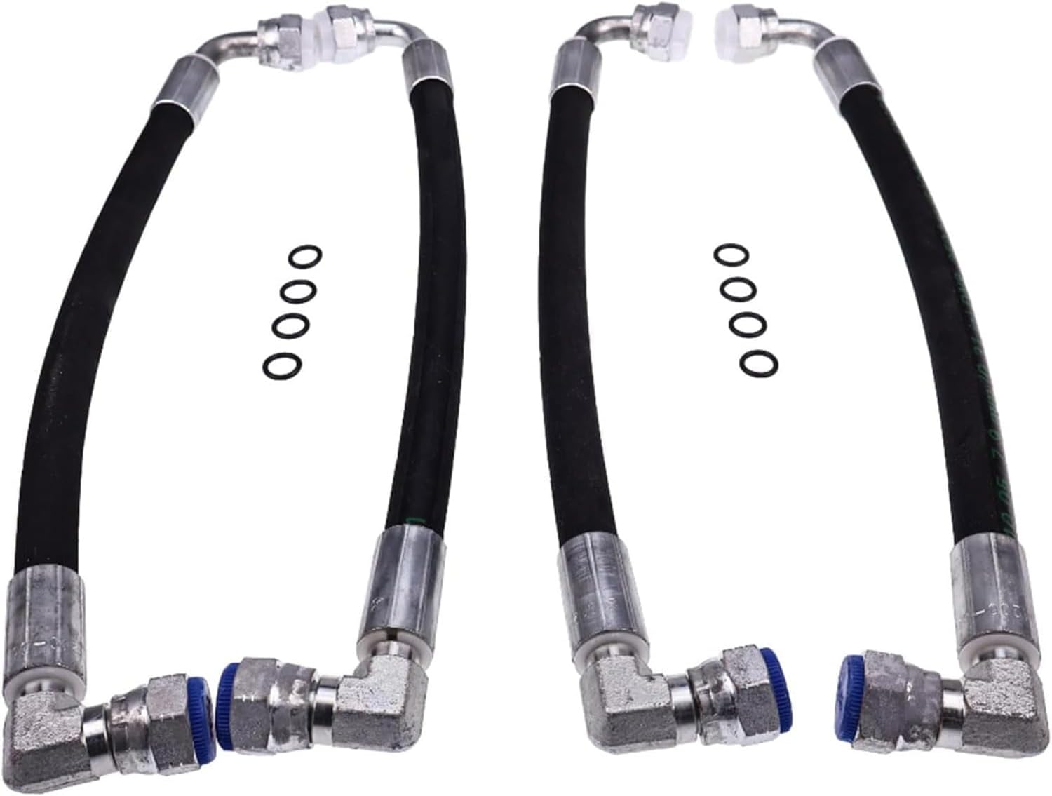 JZGRDN 4PCS Hydraulic Hose AW29374 Compatible with John Deere D120 H120 H130 H160 H165 120E 120R 200X 200CX 210 300 300X 300CX 300E 300R 400E 400X 400CX 410 419 420 430 512 Front Loaders