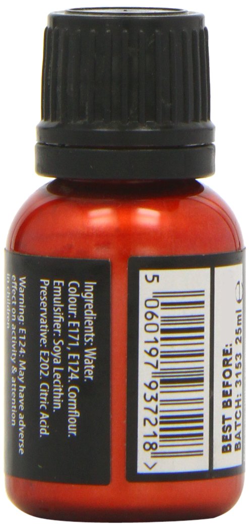 1 X Metallic Red Food Paint