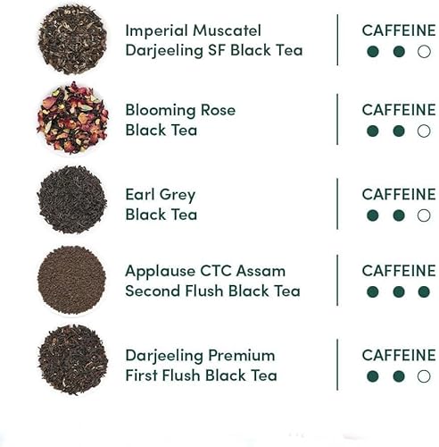 VAHDAM, Schwarzer tee Geschenkset - 10 Tees | 100% Natürliche Zutanen | Tee Geschenke Für Frauen & Männer | Schwarztee set | Tee Probierset | Schwarztee Sorten Geschenkset