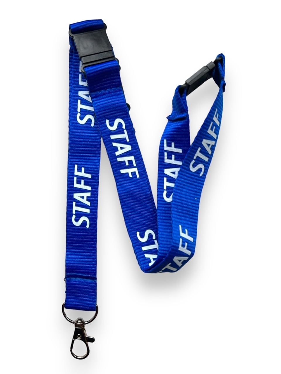 PAC Supplies Global 20mm STAFF Neck Lanyard With 3 Point (Triple) Safety Breakaway (Blue, 2) — image 1
