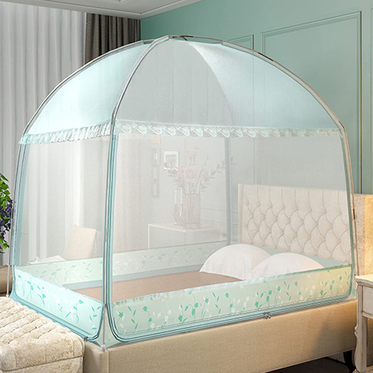 Moustiquaire pour lit pliable OKUOKA auvent autoportant contre les moustiques