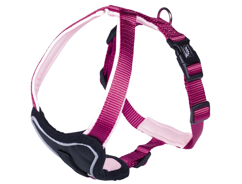 Nobby Komfort Geschirr Classic Preno, Himbeere/pink L: 60-75 cm, B: 30 mm, 1 Stück