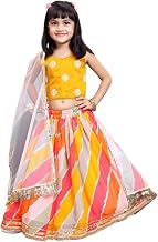 Girls Ready to Wear Lehenga Choli Set with Gota Patti Detailing | Kids Traditional Chaniya Choli | Soft Comfortable Fabric | Ethnic Wear for Navratri, Wedding, Festival, Garba & Birthday
