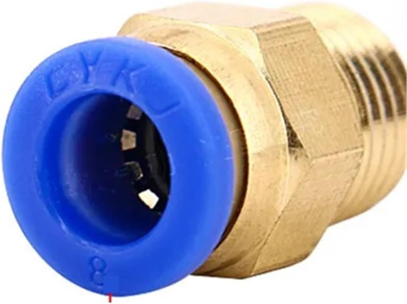 PC Pneumatic Fitting Connector 4-m5 4-M6 4mm 6mm 8mm 10mm 12mm Thread 1/4 1/2 1/8 3/8 Compressed Hose Tube Pipe 1Pcs(10-03)