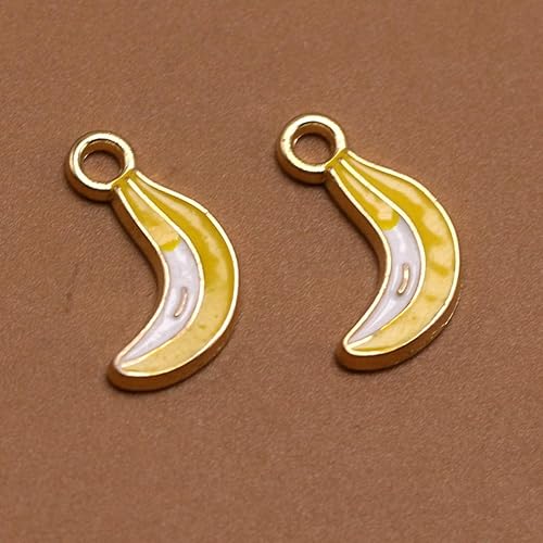 Miniatura 8 de KESYOO 20 piezas de joyería de plátano colgantes artesanías colgantes collar DIY encanto colgante etiqueta para pulsera collar llaveros llavero