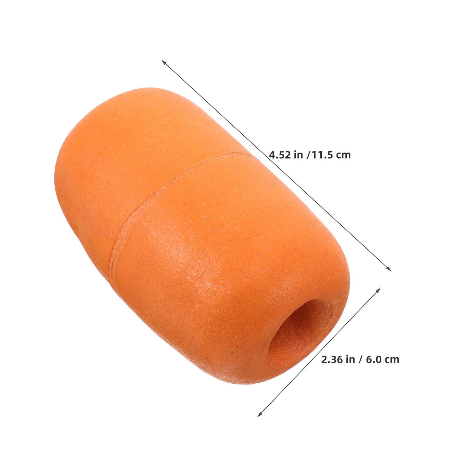 Boa Galleggiante Ovale in PVC Arancione per Pesca Marina 6 Pezzi Resistenza UV