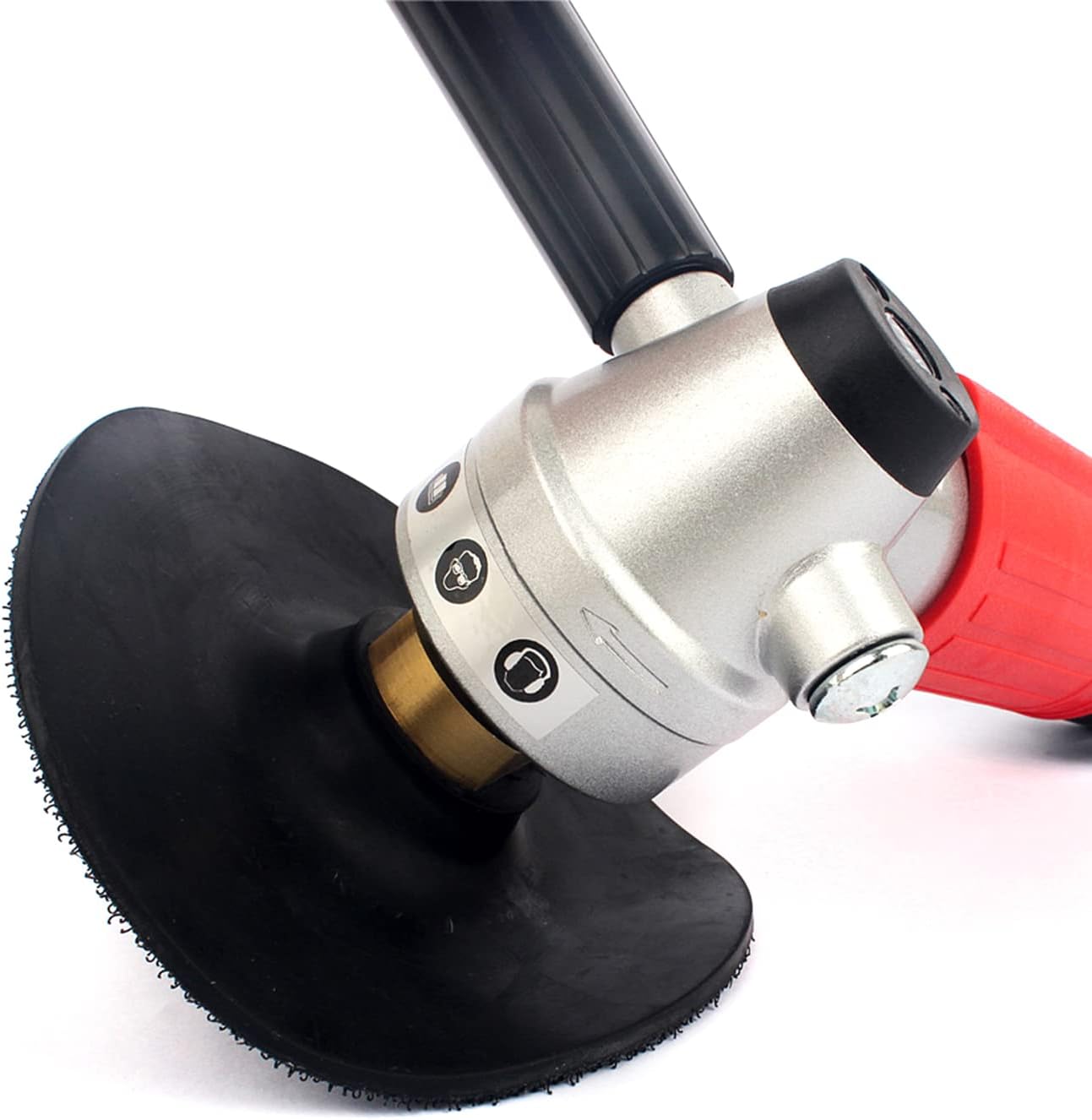5" Rubber Backing Pad Black Backer Pads Hook and Loop Backing Holder 5/8-11 Thread For Angle Grinder 1PC