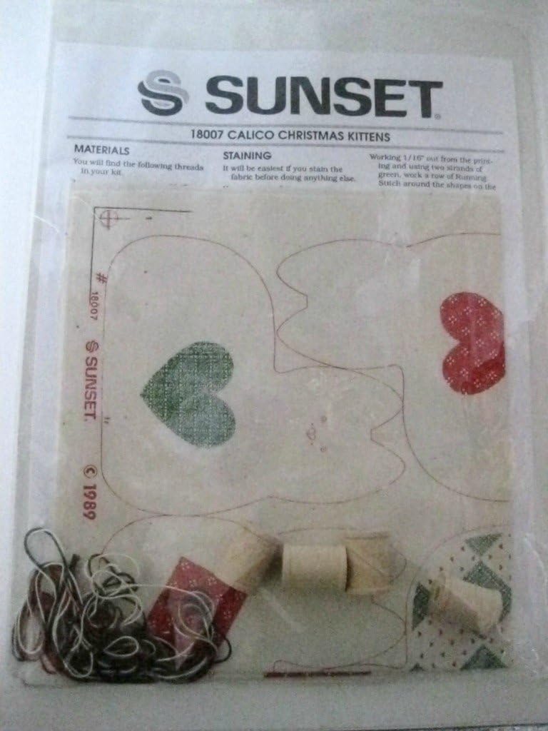 Sunset Antiqued Quilts Calico Christmas Kittens