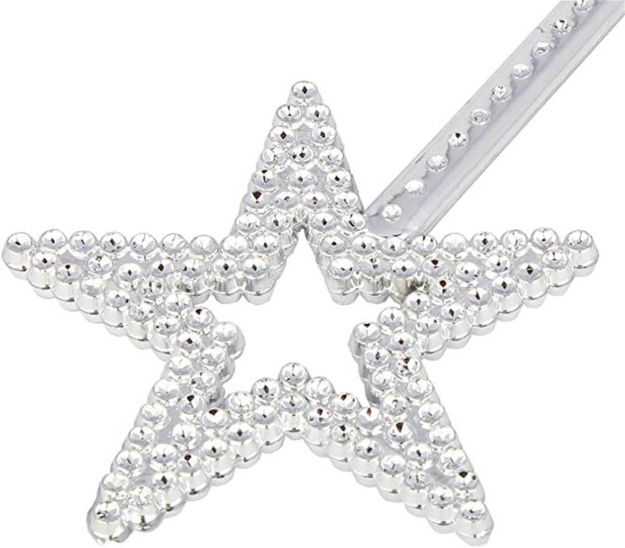 13.77" Star Wand Kids Fairs Princess Angel Wand Fairswand Star Magic Wand Halloween Christmas Cosplay Party