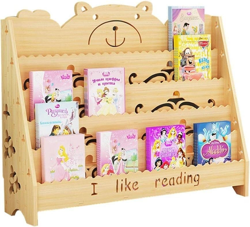 Étagère en bois massif durable pour les livres de bébé